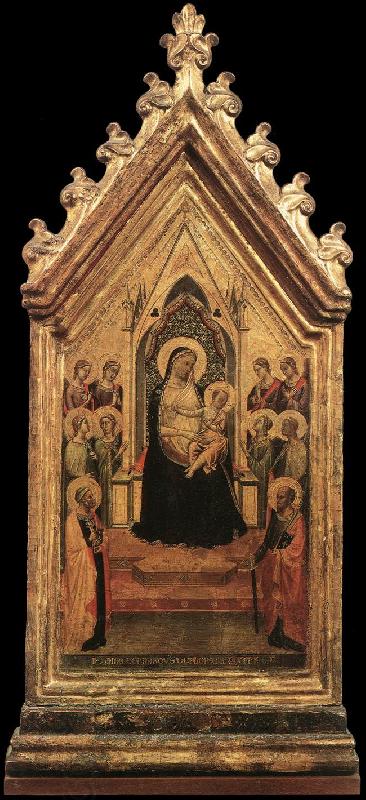 DADDI, Bernardo Madonna and Child Enthroned with Angels and Saints dfg China oil painting art